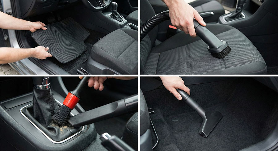 Notranje globinsko čiščenje avta - sesanje